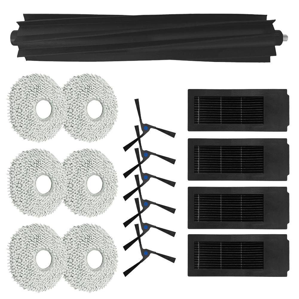 17 Pcs Main Side Brush Filter Mop Cloth Kit For ECOVACS For DEEBOT X2 For OMNI Vacuum Cleaner Accessories Spare To Replace