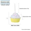 DIY Christmas Macaron Ice Cream Cake Donut Tree Decorations Pendant