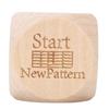 Knitting Dice   Wooden Quilting Decision Dice with 6 Engraved Sewing Tasks Fun Quilting Motivation Tool for Knitters Crafters