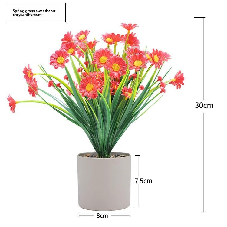 Artificial Plant Decor With Plastic Craft For Home Office And Indoor Spaces