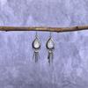 Natural Moonstone Earrings Sterling Silver Handmade Earrings Healing Crystal Bohemian Earrings For Women Gemstone Earrings Unique Gifts