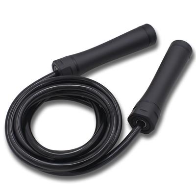 Heavy Skipping Rope for Adults, 1cm Diameter, 3m Length, for Training, Boxing, and Dieting (Black)