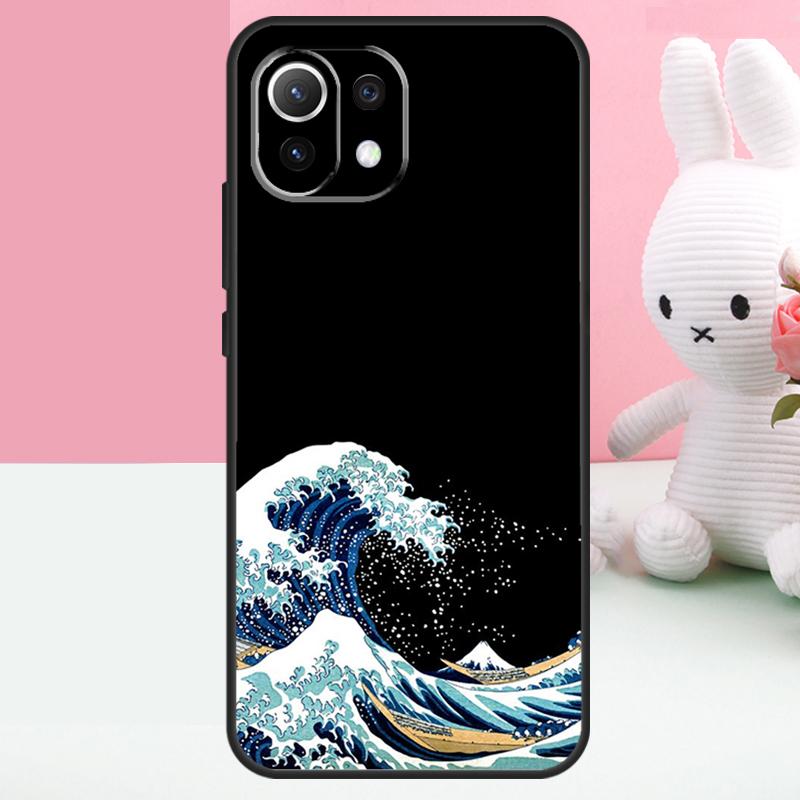 The Great Wave off Kanagawa Case For Xiaomi 14 13 15 Ultra 15T 13T 14T Pro 17 Pro Max POCO X7 X5 X6 Pro F5 F6 F7 Funda