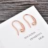 DIY European & American Electroplated Gold U-Shape Ear Hooks for Women - Jewelry Accessories