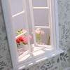 New 1/12 Dollhouse Wooden Window Frame Model Dollhouse Mini Furniture Decoration Toy Dolls House Micro Scene Construction Props