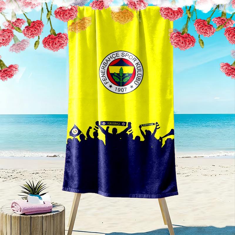 Fenerbahçe Legacy: Spirit Beach Towel Outdoor Camping Portable for Travel Absorbent Bath Towel Quick-drying Swim Towel Seaside