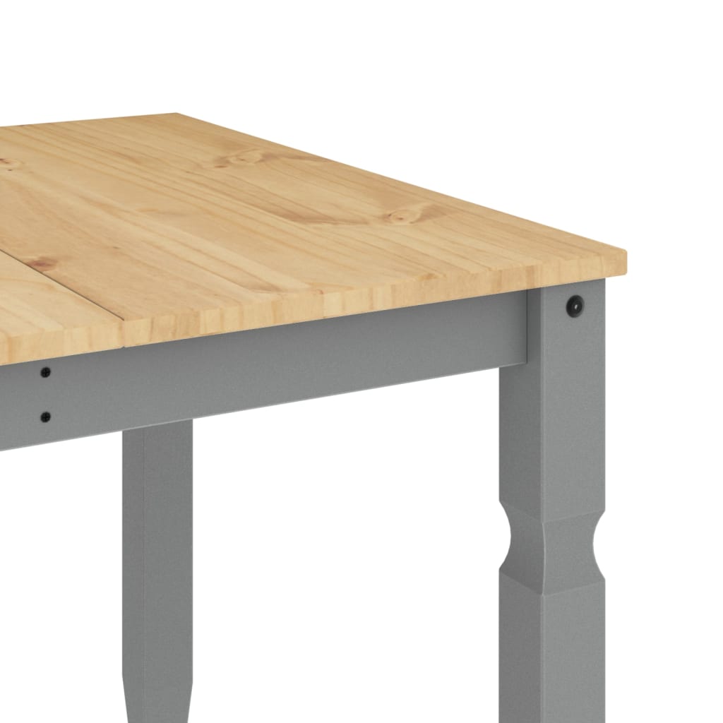 Dining Table Corona Grey 180x90x75 cm Solid Pine Wood