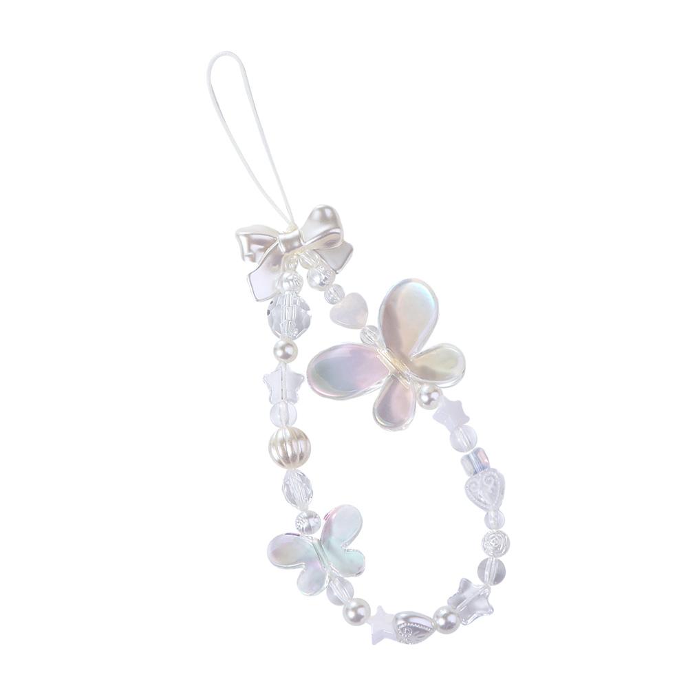 Anti-lost Phone Charm Flower Heart Telephone Jewelry Phone Lanyard Mobile Phone Chain Cellphone Strap Phone Case Lanyard