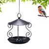 Squirrels Proof Outdoor Bird Feeder Metal Construction Feeding Ports Weatherproof Roof Design For Finches