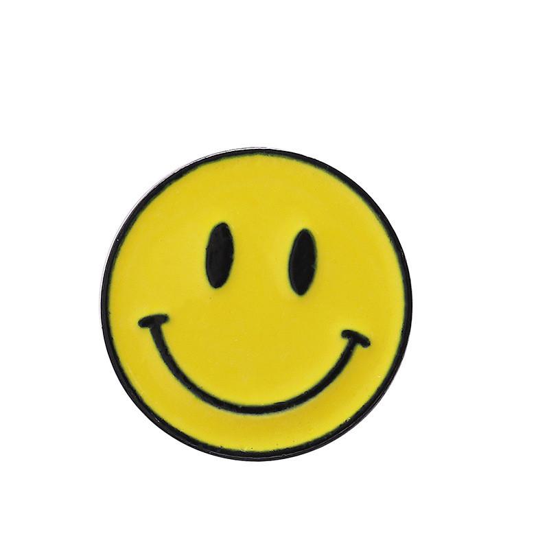 Alloy Brooch Modern With Unique Skull Shape And Creative Smiling Face For Style