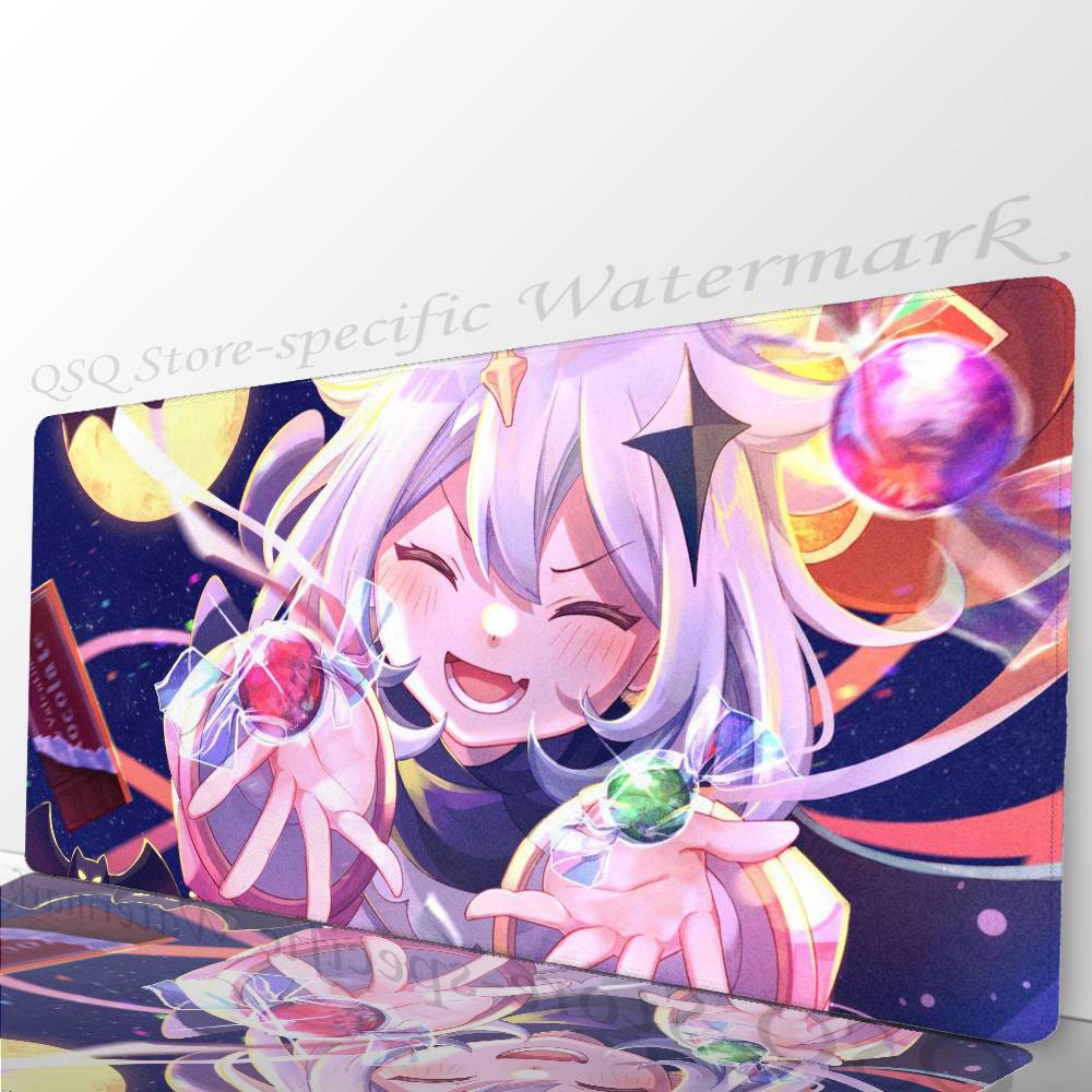 Paimon Game Anime Genshin I-Impact Mousepad Non-slip Suitable For Office Computers Laptops E-sports Game Desk Mats XXL Keyboard
