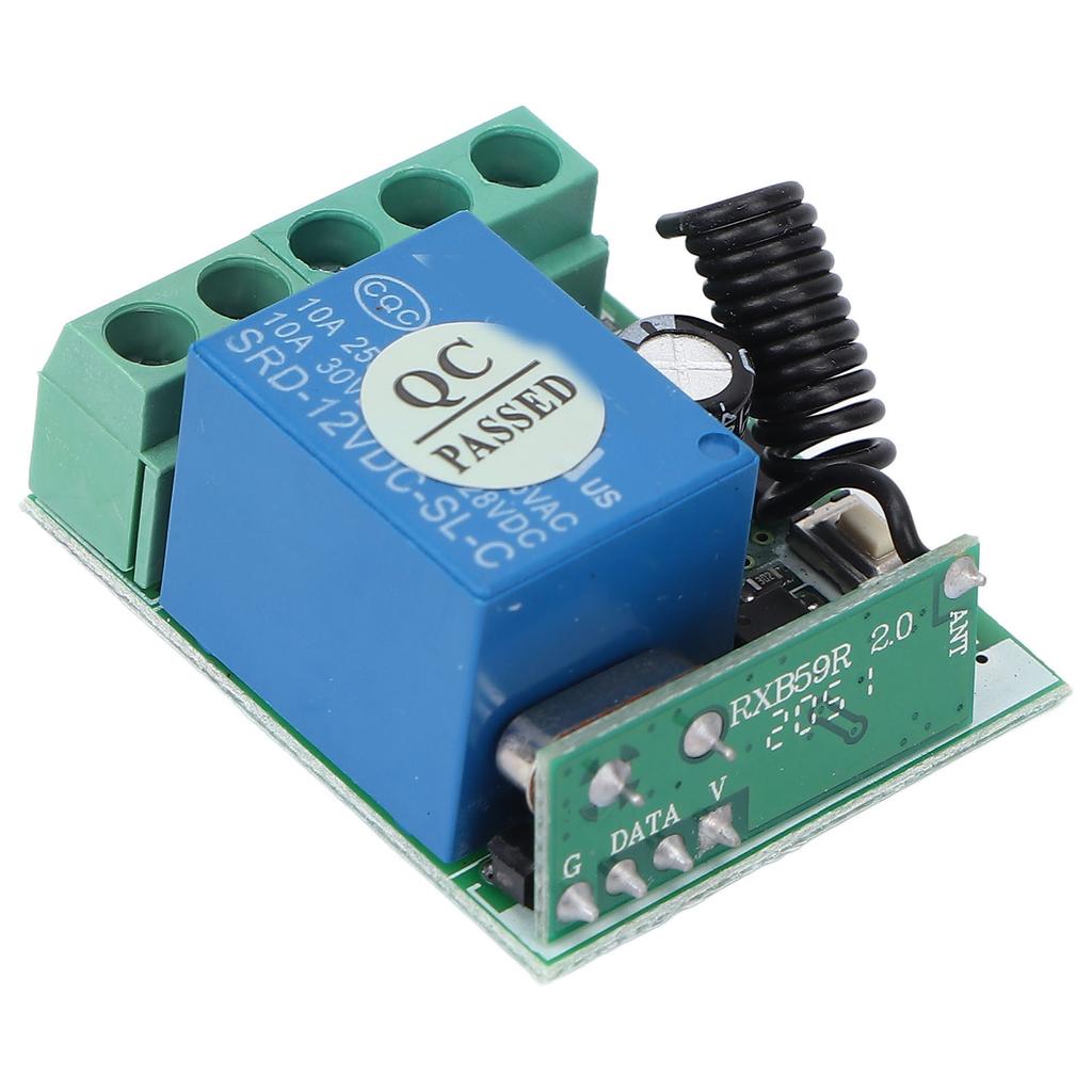 AKRKO1SY DC 12V Remote Control Switch One Channel Remote Control Relay for Electric Door Window Signal Control