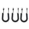 Charging Cable Telescopic Design Spring Charging Anti-winding 5A Fast Line Type-C/USB/8-Pin Data Accessories Phone