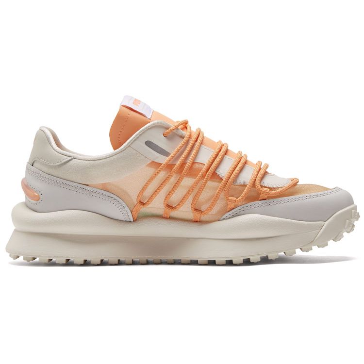 Puma Tsugi Lace Rider T Comfortable Shock Absorbing Breathable Low Top Casual Running Shoes Unisex Sneakers White Orange 382329-01