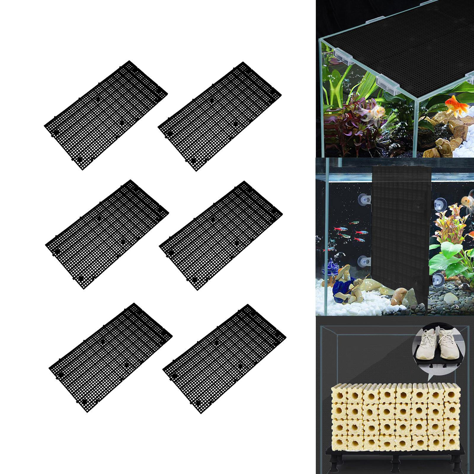 

6 штук аквариумных досок, разделительная сетка, изолирующая перегородка, разделитель чёрный