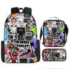 Toilette Mann und Monitor Skibidi Toilette Spiel Cartoon Rucksack Umhängetasche Federmäppchen