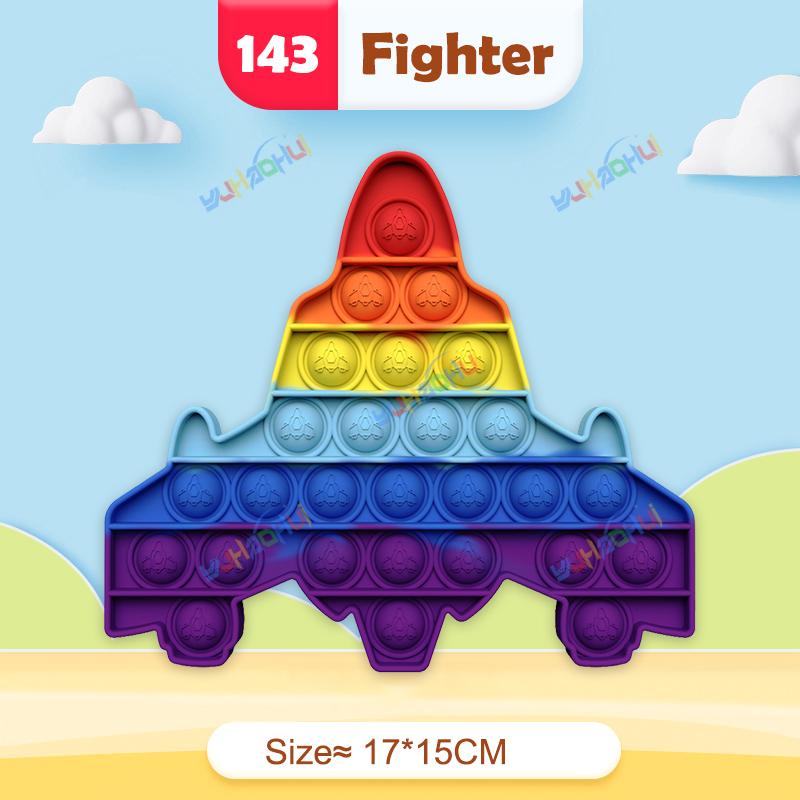 Rainbow Pop Push Bubblle Fidget Anti Stress Relief Toys for Adult Children Special Needs Sensory Toys Interactive Toys for Kids