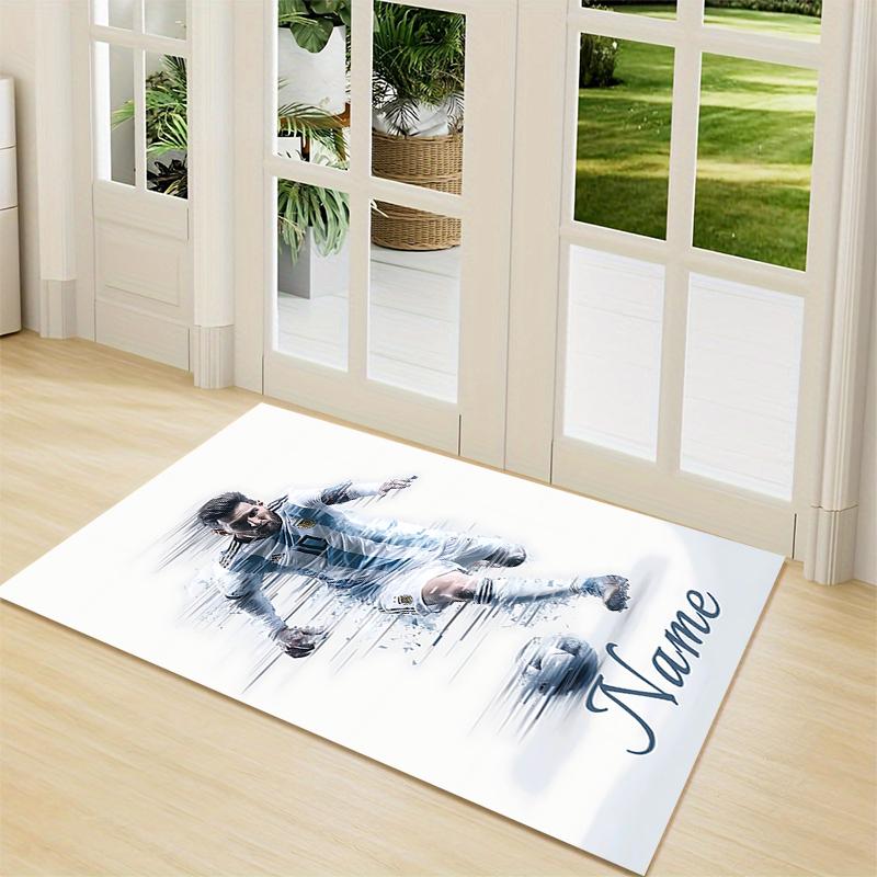 Custom Name Argentina Football Celebration Carpet Rug Customizable Soft Washable Anti-Slip Home Living Room Sofa Mats Personalized Rug. 0909411