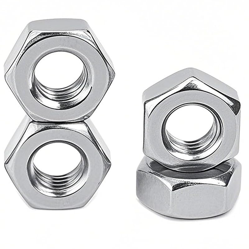 170pcs M3-0.5 Hex Nuts 304 Stainless Steel High Strength Anti-Rust Nut Kit for Machinery, Electronics, Furniture