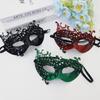 Women Rhinestone Half-Face Mask Metal Hollow Lace Party Mask Masquerade Ball Party Eye Cover Cosplay Prom Costume Props Masks