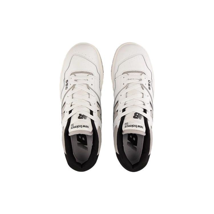 New Balance 550 Concrete Black Unisex Sneaker Weiß BB550NCL