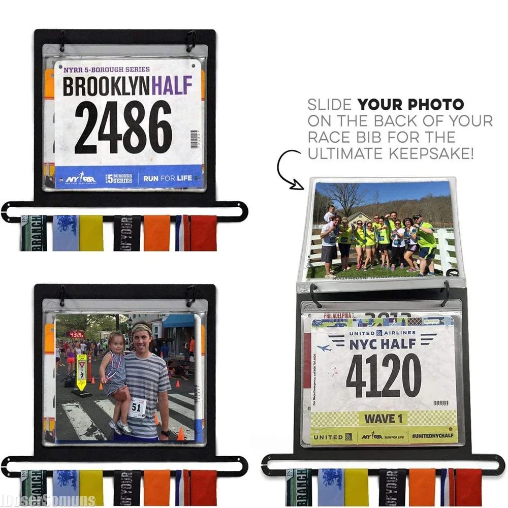 Medal Hanger Race Medals Holder with Race Ribbon Sport Medal Display Rack Stainless Steel Wall Hang Decoration Marathon Gymnasts