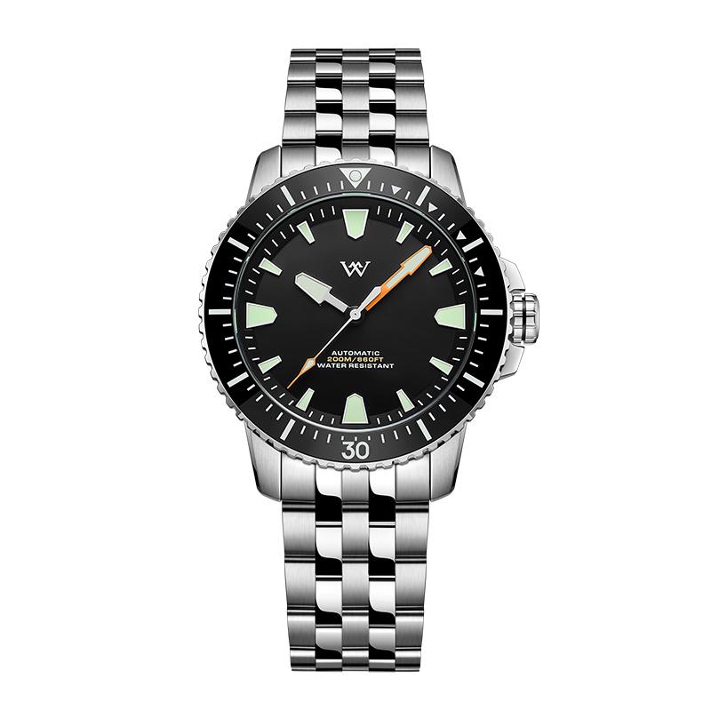 WM Watch NH35 Automatic Mechanical Watch 200M Water Resistant AR Coated Sapphire Crystal Welly Merck Watches For Man WM211
