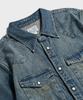 Beulonseun 1950er Jahre Slub-Denim Westernhemd