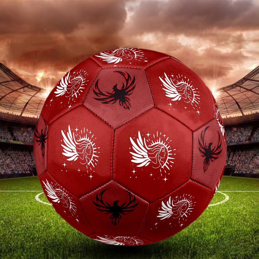 1PC Angel Wings Sparkle Phoenix Symbol Soccer Ball Size 5 Football Machine Sewn Indoor/Outdoor Universal Football S33