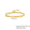 Gold Color Men's Chain Bracelet,Hiphop Stainless Steel Chunky Chain Wristband,Rock Punk Jewelry Gift for Dad Son BBF Him