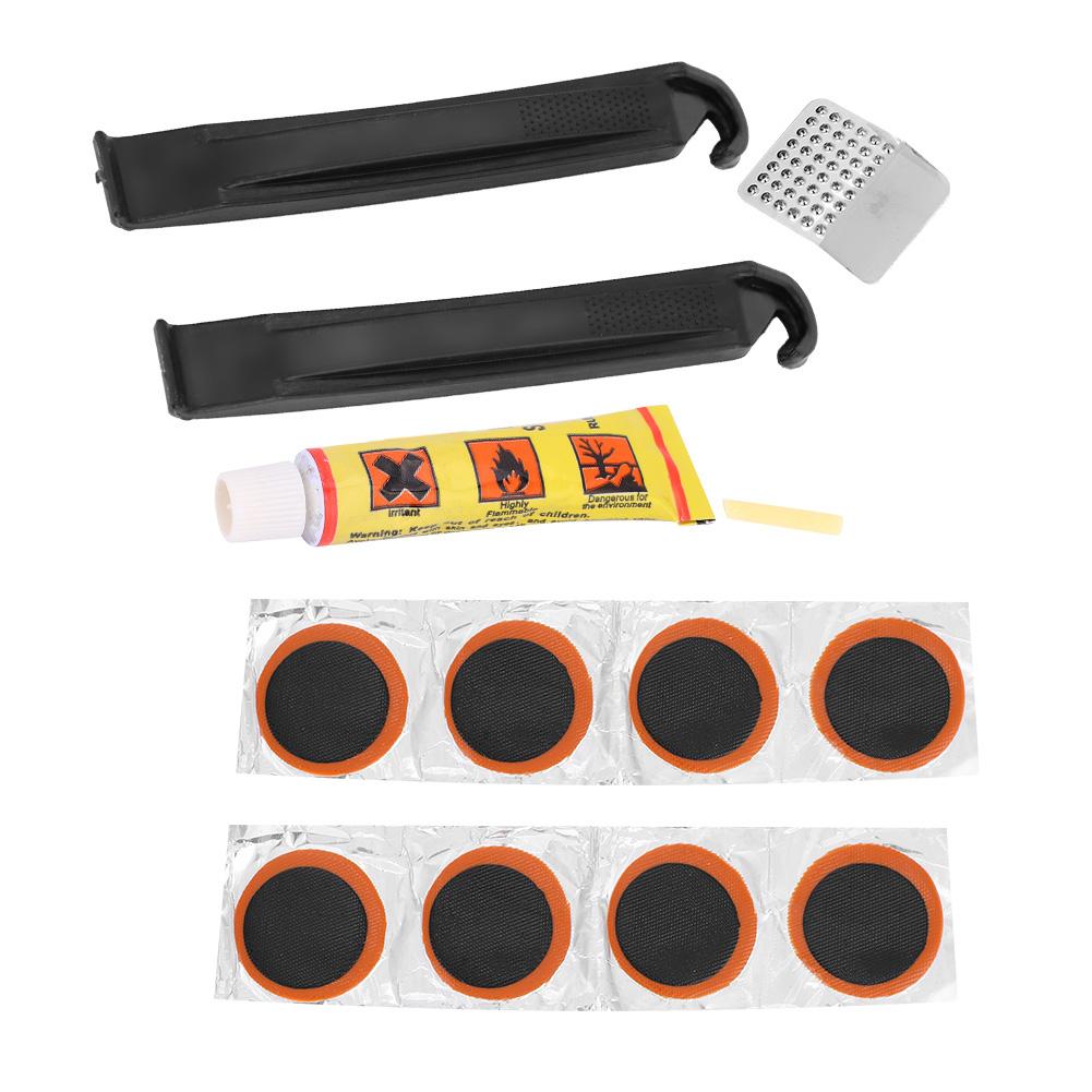 Mini Portable Tire Self Adhesive Patch File Levers Bike Tires Puncture Repair Tools Kit Cycling