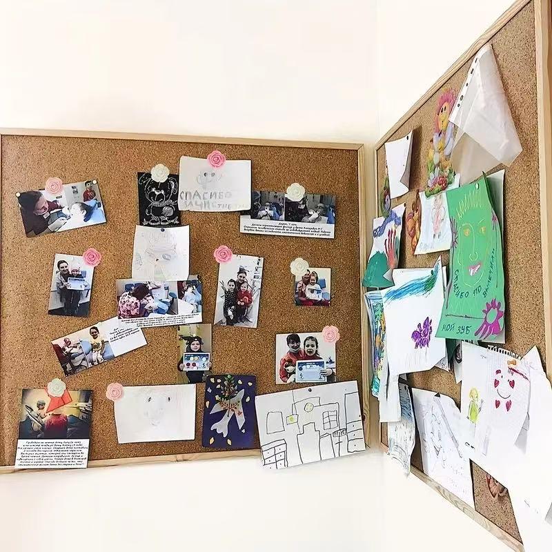 Colorful Flower Thumbtacks: Cute Photo Wall Cork Board Fixing Pushpins