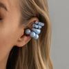 IngeSight.Z 4Pcs Trendy Colorful Non-Piercing Clip Earrings Set Women Creative CCB C-Shape Ear Cuff Earring Daily Charm Jewelry