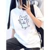 Cute Puppy Shirt Vintage Washed Unisex Oversized Soft Streetwear Soft Cotton Short Sleeve Tee Gift Clothing Tops 2026 Hot Sale