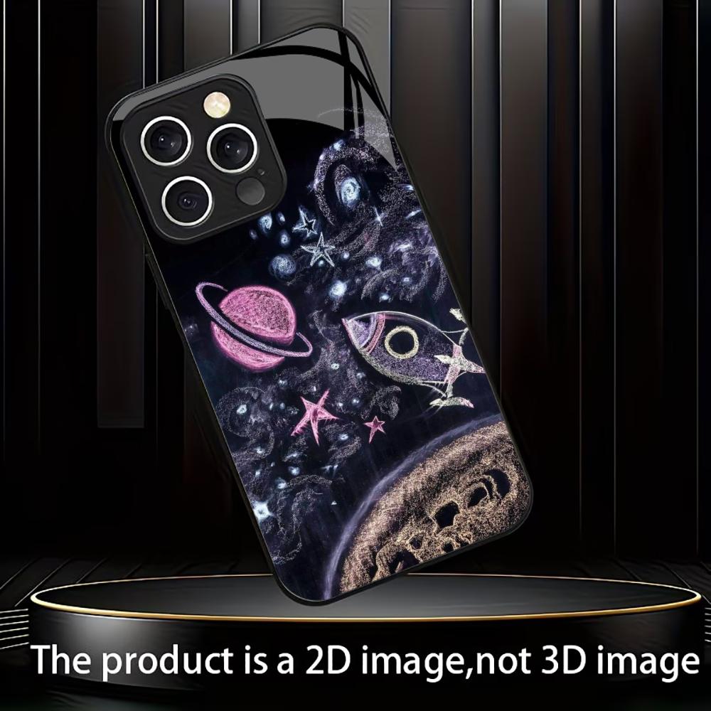 

Красочный гальванизированный стеклянный чехол для телефона iPhone 17 16 15 14 13 12 11 Pro Max Plus 16E 17Air iPhone 17
