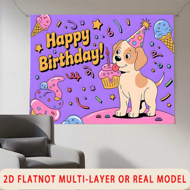 Party Backdrop Happy Birthday Birthday Photo Booth Background Front Door Decor