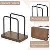 Mkono Napkin Holder for Table Wooden Paper Napkin Dispenser Servilletero for Kitchen Dining Room Cocktail Bar Party Outdoor, Brown