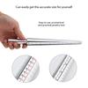 Aluminum Alloy Ring Mandrel Stick Gauge Sizer Jewelry Measuring Tool