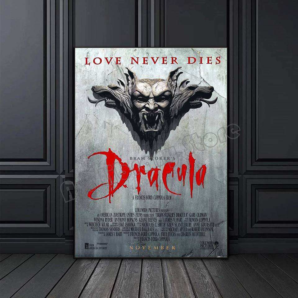 Klassischer Horror Vampirfilm Dracula 1992 Vintage Poster Leinwandmalerei Wandkunst Bilder Retro Heim Zimmer Club Dekor Geschenk