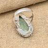 Aqua Apatite Gemstone Jewelry Handmade 925 Sterling Silver Ring  For Birthday Gift