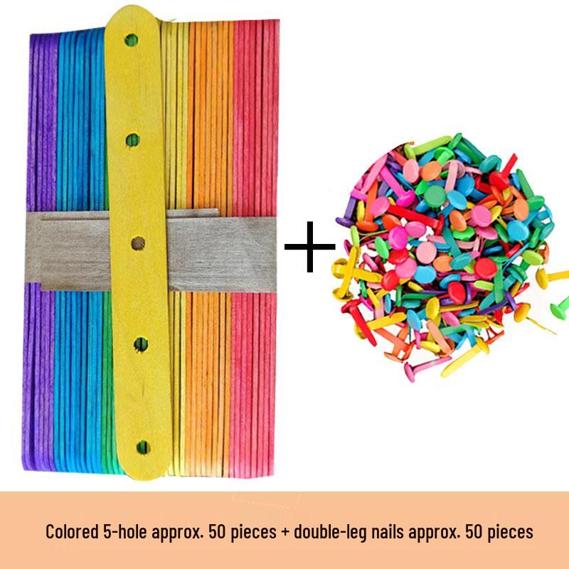 

Double-Legged Punched Wooden Ice Cream & Tongue Depressor Sticks for DIY Projects
