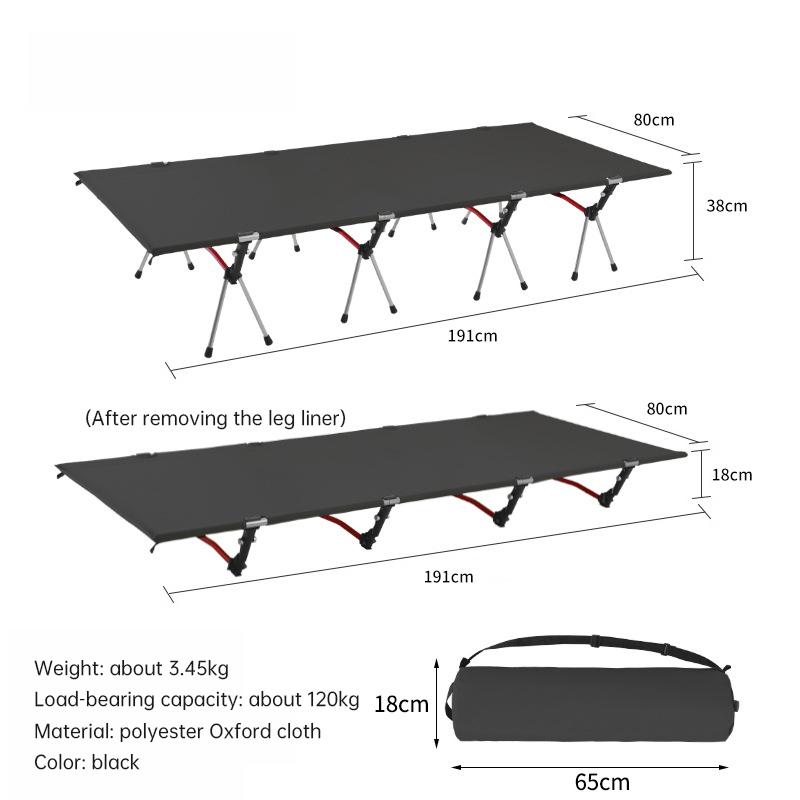 Upgrade 4 Rods Widen Folding Camping Cot Bed 80/90cm Portable Ultralight Outdoor Travel Sleeping Bed 1-2 Person Camp Folding Bed