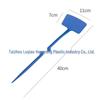 Large Thickened Plastic Ground Stake with Fan-shaped Marking Label for Gardening