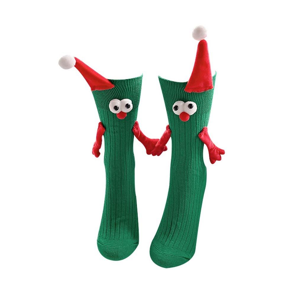 New Year Gifts Long Tube Hose Socks Breathable Cartoon Xmas Socks  Streetwear