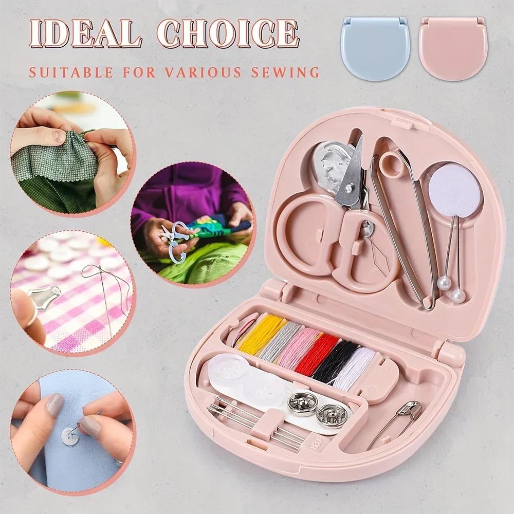 Mini sewing kit, portable and convenient for home use and business trips, small needle thread bag sewing tool combination set