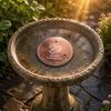 Bird Bath Purification Disk Universal Fit Birdbath Copper Disc Outdoor Water Care Reinforced Design Garden Decor