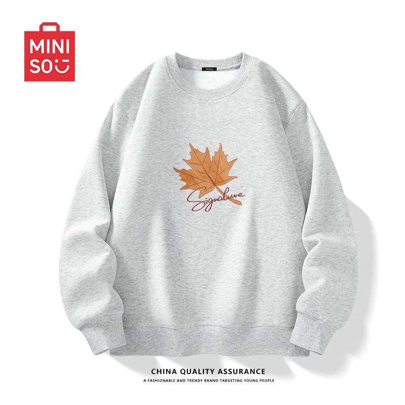 MINISO Men's Loose-Fit Crew Neck Sweatshirt