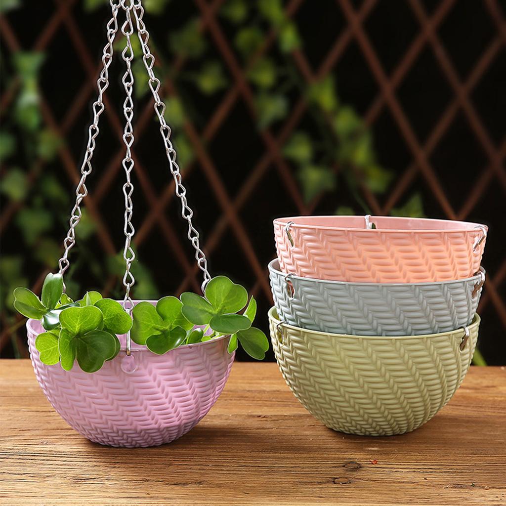 Plants Hanger Wide Opening 5.9x3.5 Inch Garden Balcony Yard Decorative Hanging Basket Cacti Succulent Hanging Planter