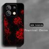 Japan Art Red Spider Lily Pattern Phone Case For Redmi Note 14 13 12 11 Pro Plus S 5G 14C A3 Soft Black Phone Cover