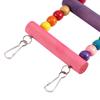 Colorful Beads Parrot Climbing Ladder Natural Wood Parakeet Swing Toy Wood Bead Toy  For Parakeets
